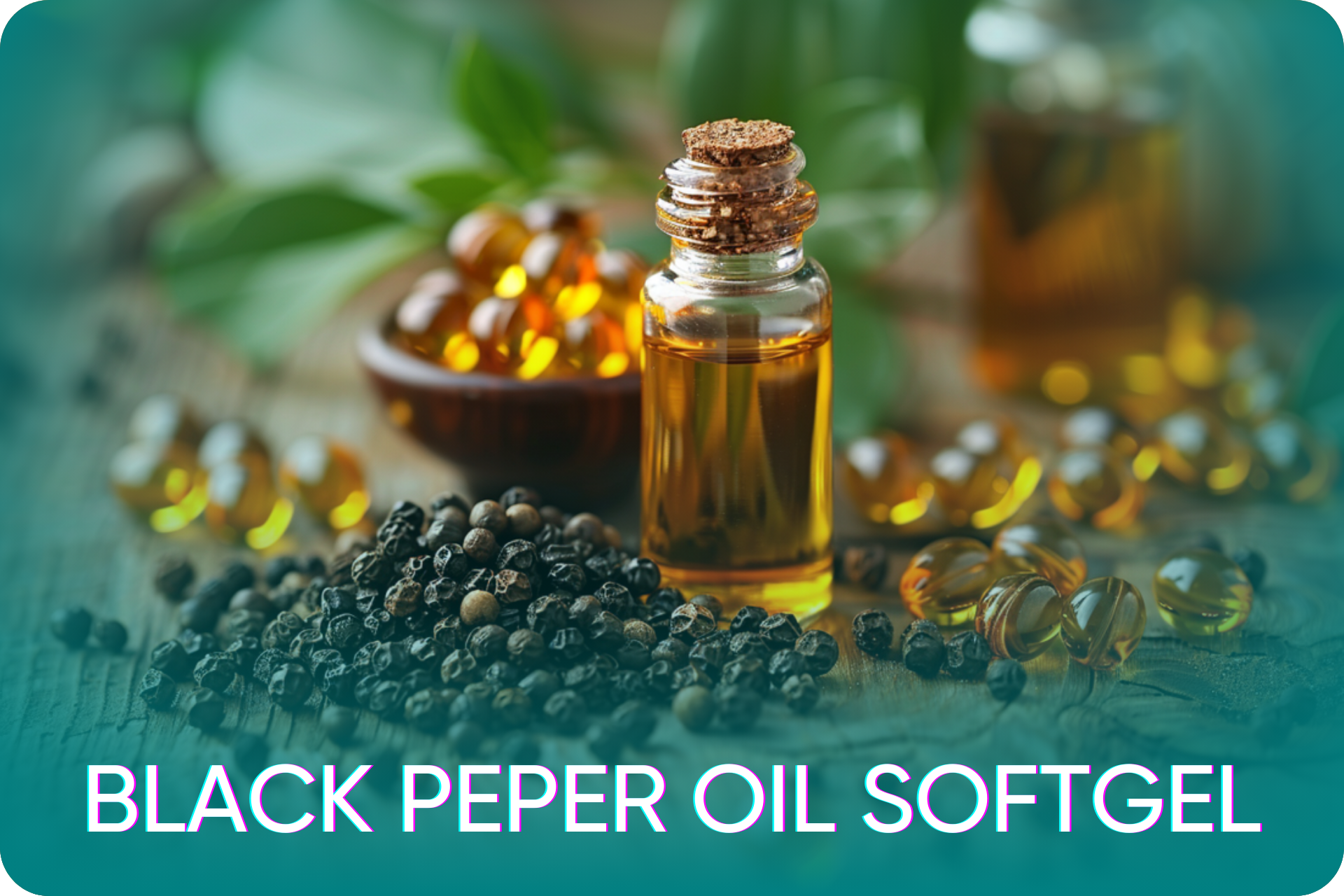 Black Pepper Oil Softgel (น้ำมันพริกไทยดำสกัดเย็น)